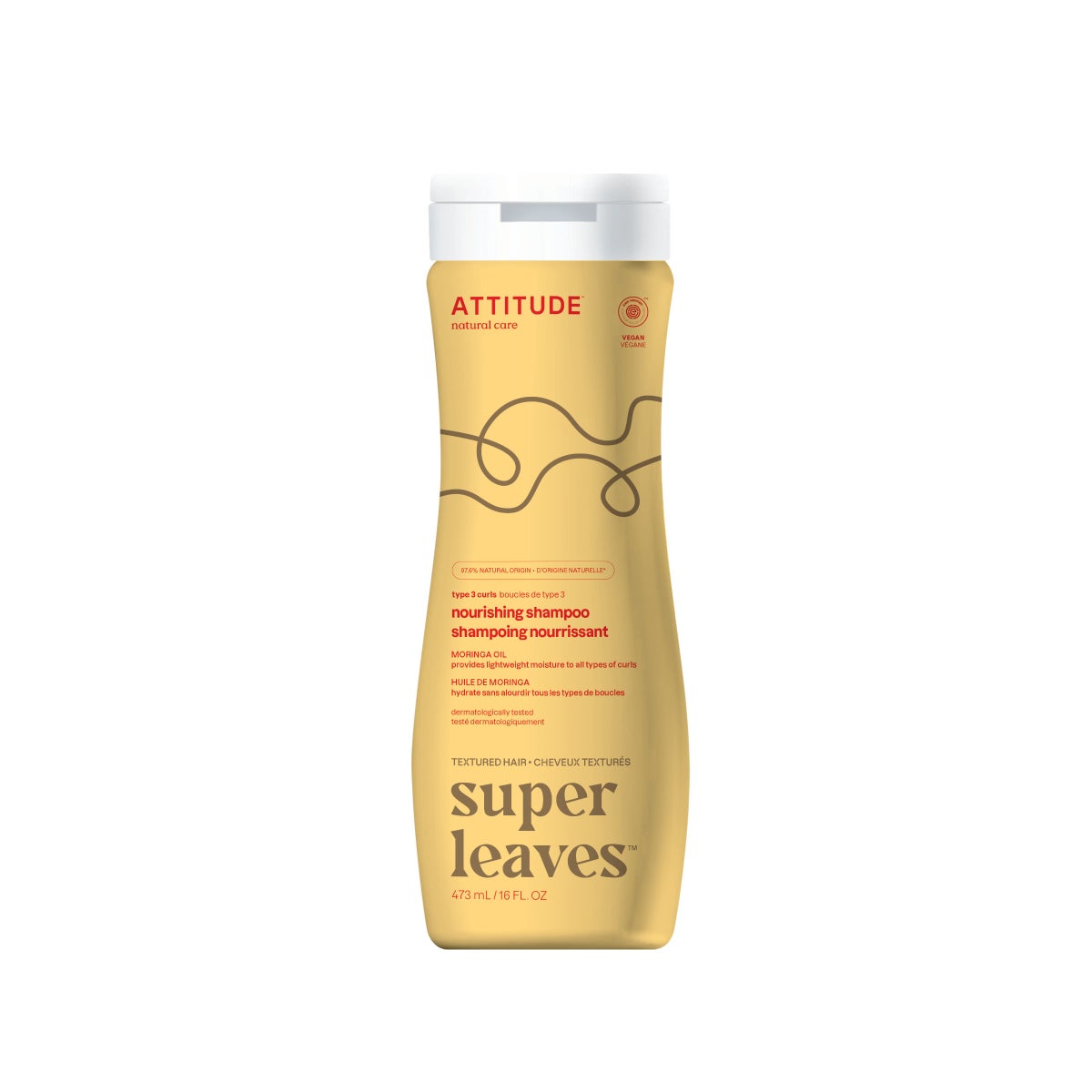 ATTITUDE 473ml Shampoo Nourishing Moringa Oil SUPER LEAVES
