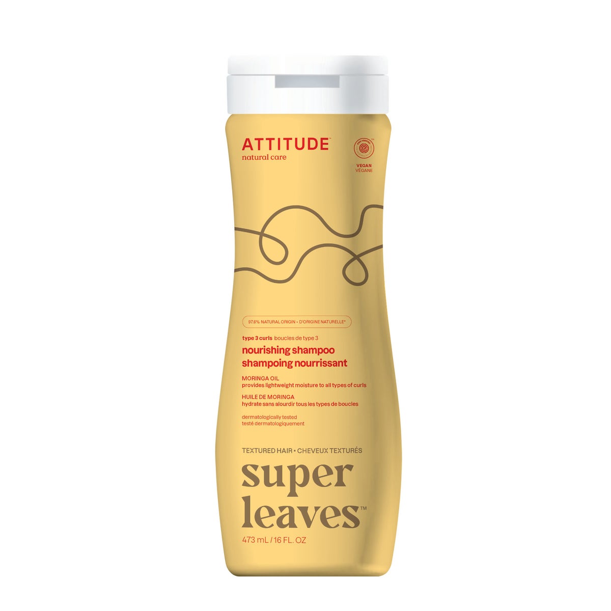 ATTITUDE 473ml Shampoo Nourishing Moringa Oil SUPER LEAVES