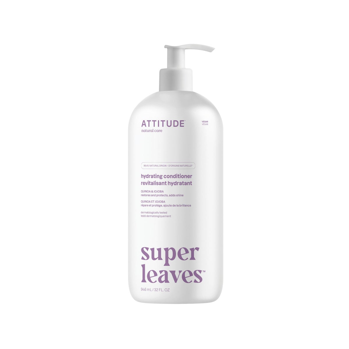 ATTITUDE 946ml Conditioner Moisture Rich Quinoa and Jojoba SUPER LEAVES
