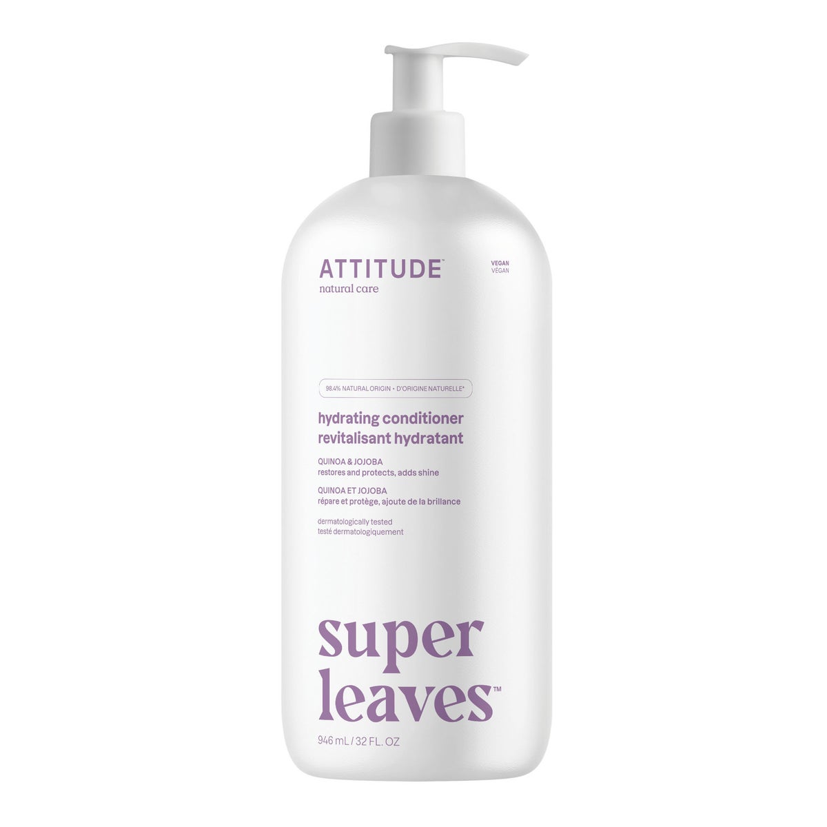 ATTITUDE 946ml Conditioner Moisture Rich Quinoa and Jojoba SUPER LEAVES