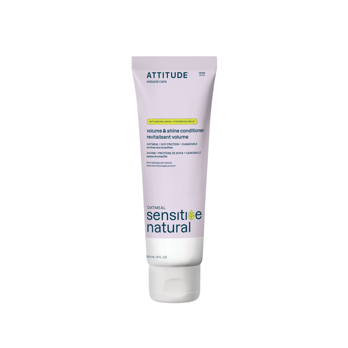 ATTITUDE 240ml Conditioner Volume and Shine Chamomile Oatmeal Sensitive Natural