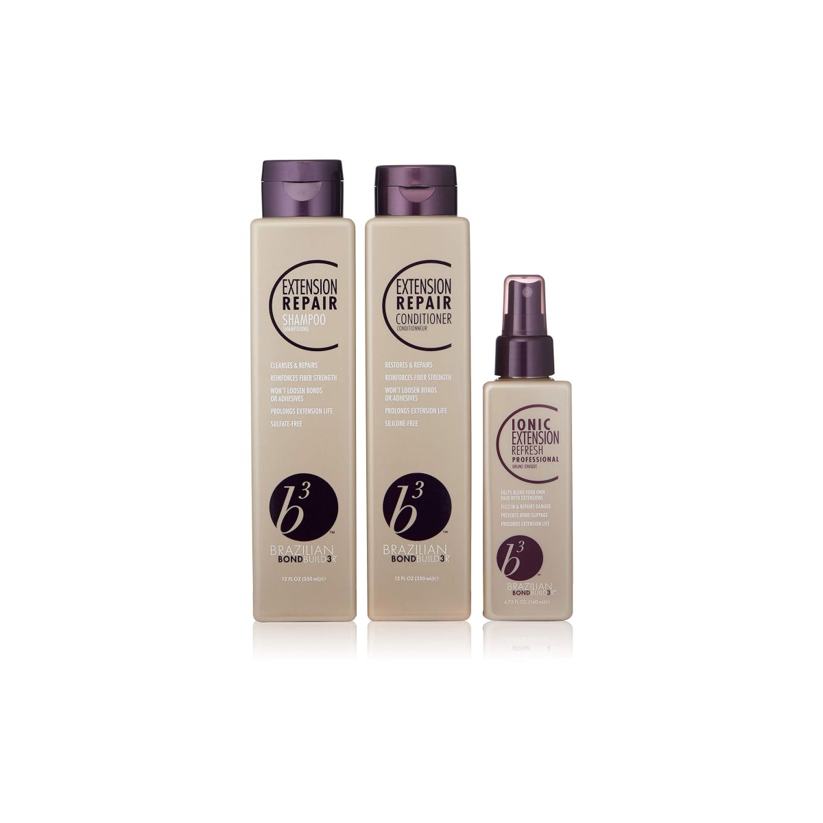 BBO B3 TRIO EXTENSION SHAMPOO CONDITIONER REFRESH KIT (BUILD FROM OPEN STOCK)