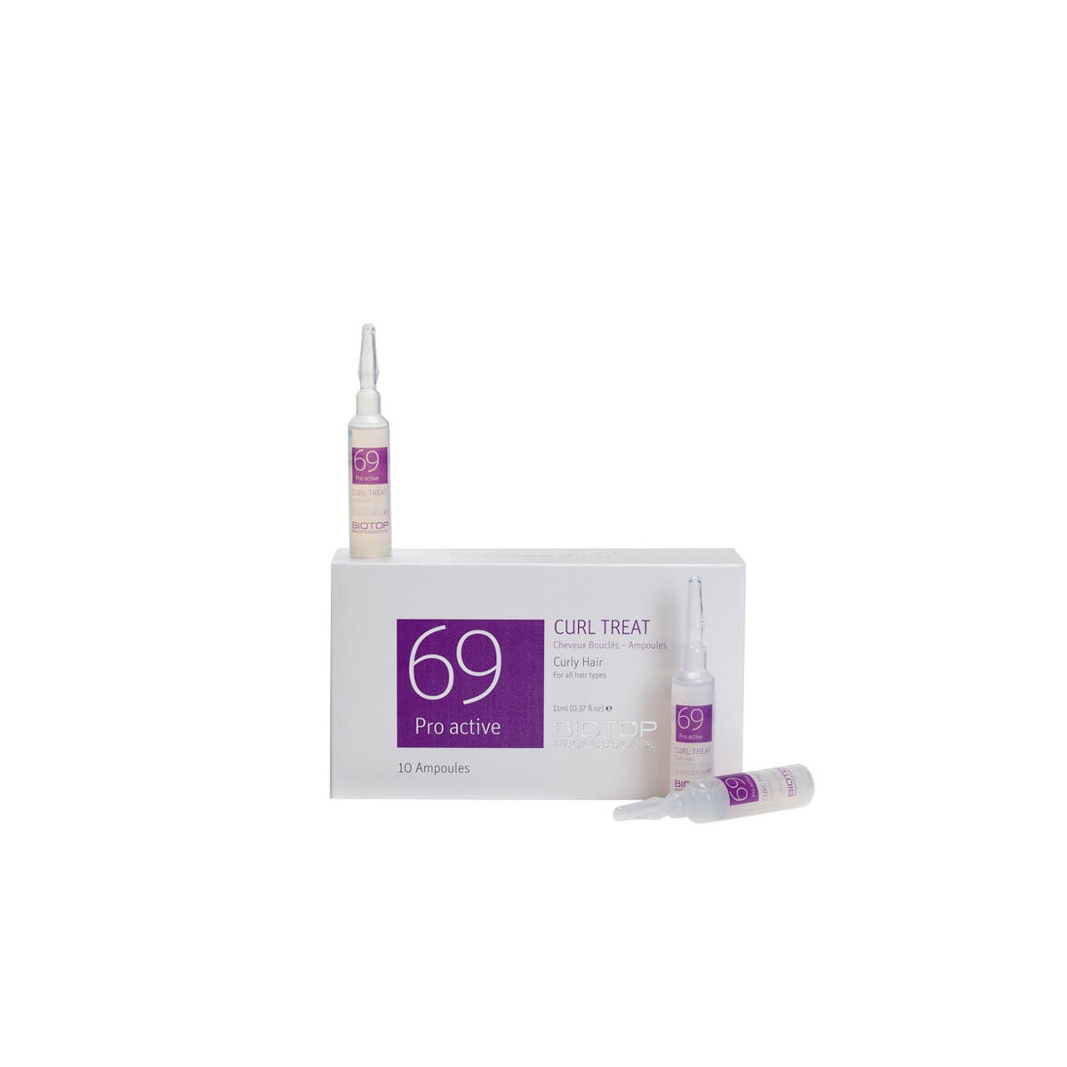 BIO 69 PRO ACTIVE Curly Hair Treat AMPOULE 10X11ML