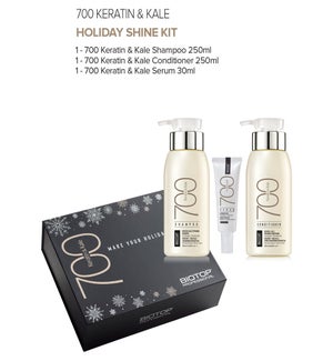 BIO 700 KERATIN  & KALE HOLIDAY SHINE KIT HD2025
