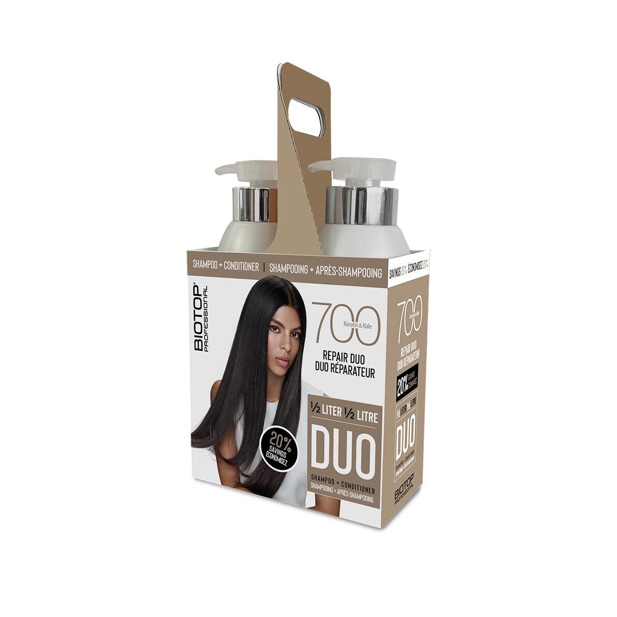 500ml BIO 700 Keratin+Kale HALF LITER Duo Kit SO2025