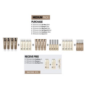 ! BIO 700 Keratin + Kale MEDIUM Pack INTRODUCTORY KIT 2025