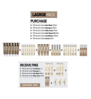 ! BIO 700 Keratin + Kale LARGE Pack INTRODUCTORY KIT 2025