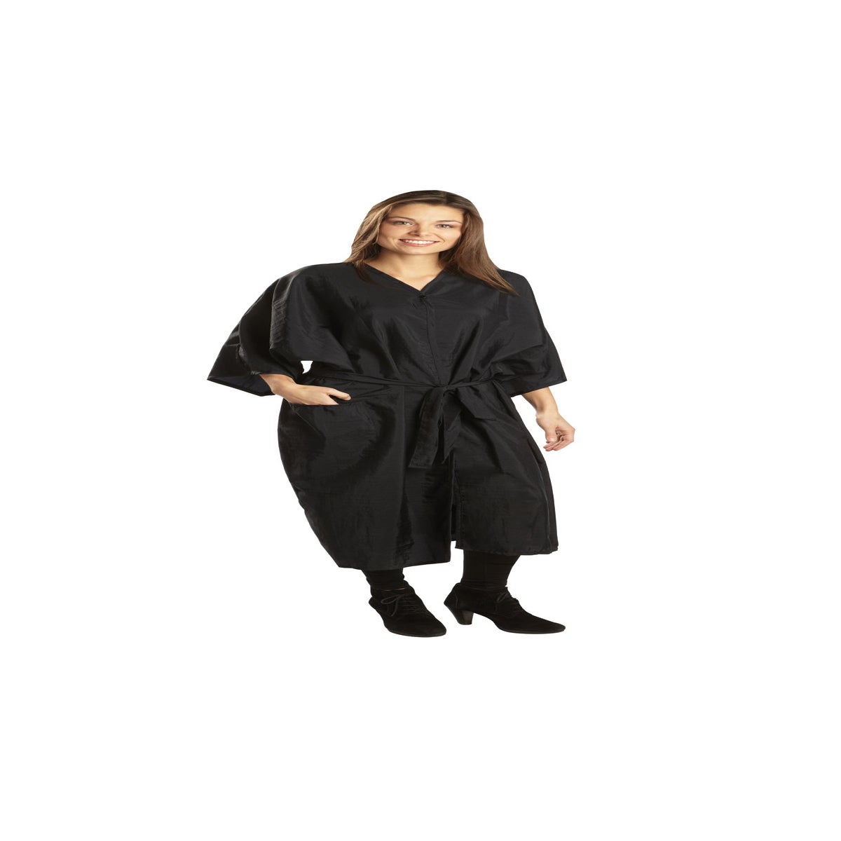 Black Nylon Kimono BES323UCC