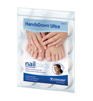 @ Ultra Nail and Cosmetic Pads 1.75 Inch, White, 60/Bag