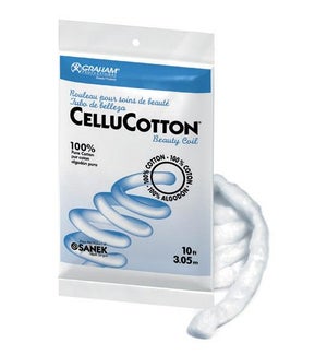 CelluCotton 100% Cotton Coil 10 Inch per Bag