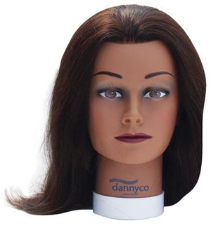 Straight Hair Dark Skin Mannequin, 16 Inches BESAFRSTRUCC