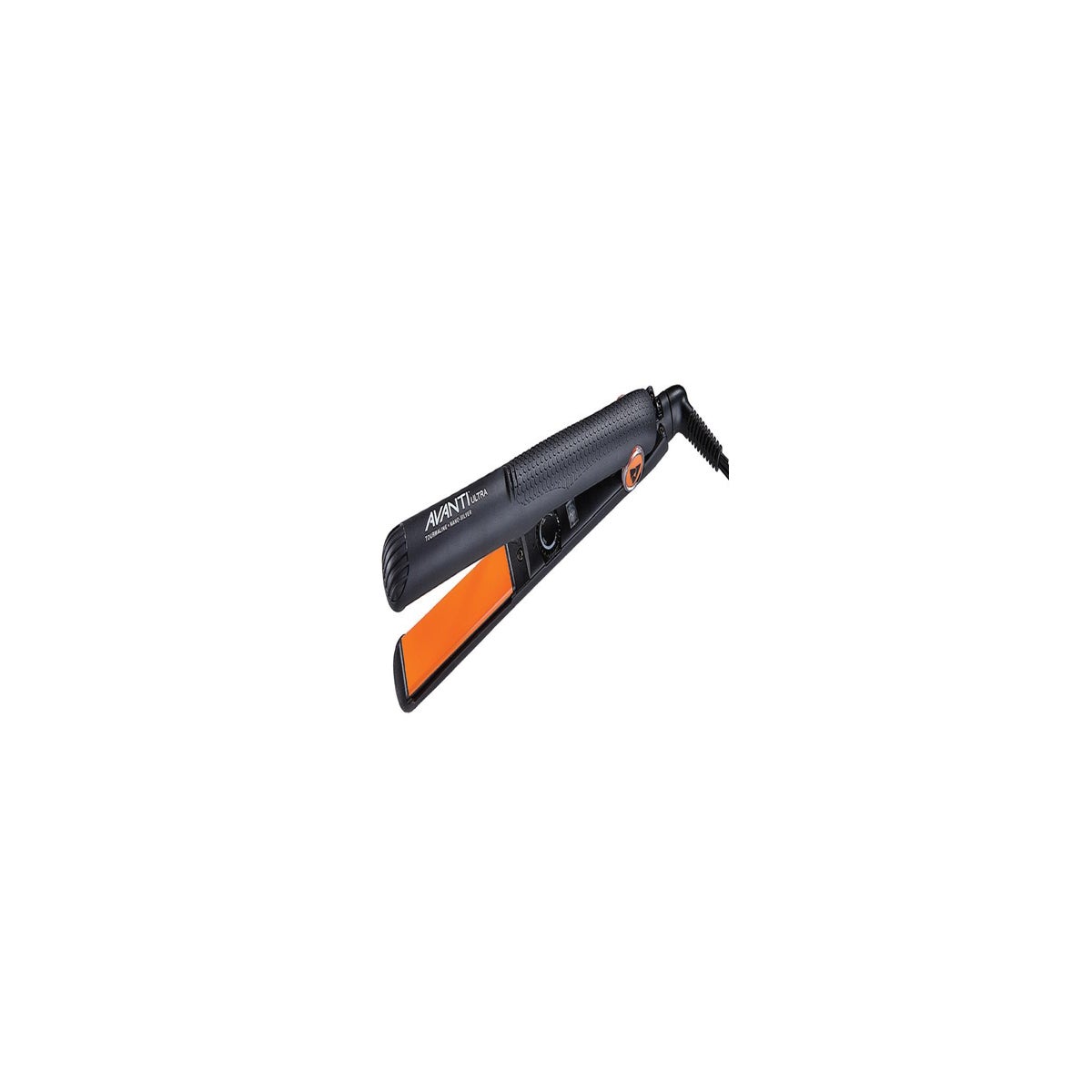 Avanti 1 Inch Ultra Ceramic Black Orange Flat Iron