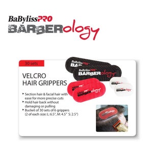 BABYLISSPRO Barberology Velcro Hair Gripper Separators 30 PCS