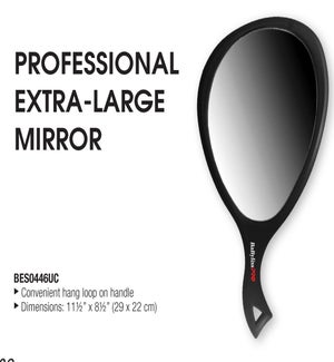 Oval Mirror XLarge Black CR12