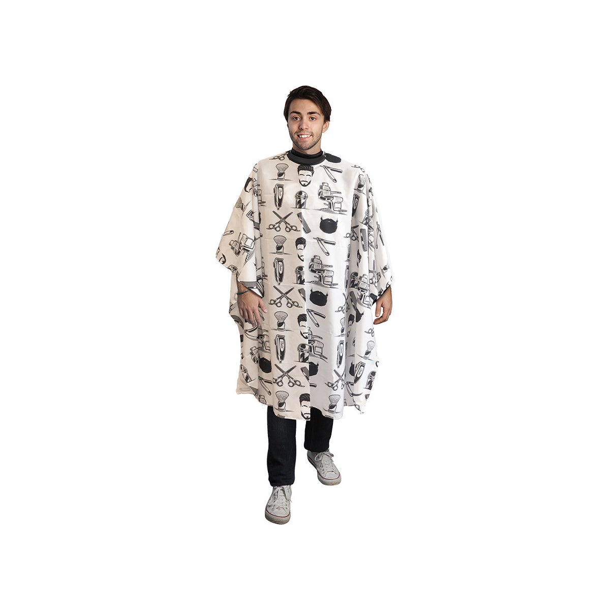 Babylisspro Deluxe Cutting Cape wth Barber Motif