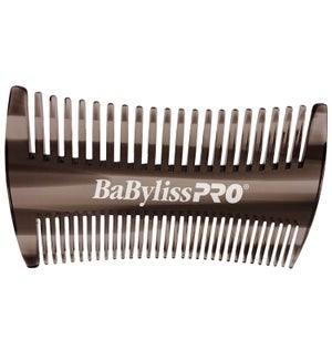 Babylisspro 2-in-1 Beard & Moustache Comb, 2-11/16 Inch, Black