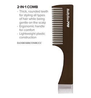 BABYLISS PRO 2in1 Comb for Hair and Beard FP