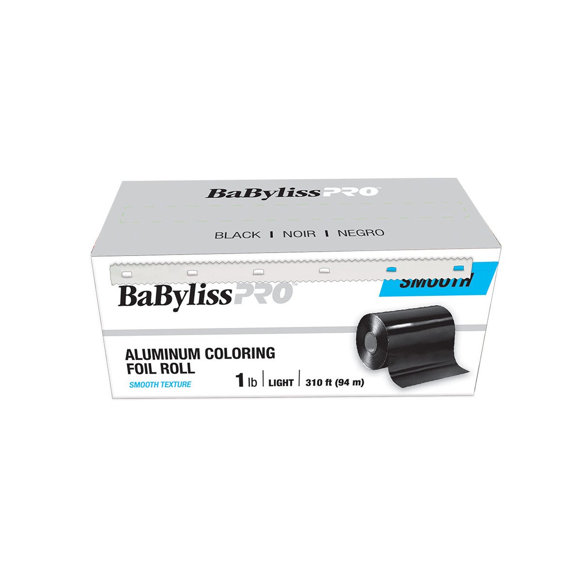 @Smooth Aluminum Foil Rolls Lightweight Black 1lb BESFOILLKUCC