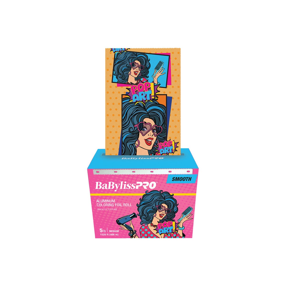 @BABYLISS 5LB ROLL SMOOTH POP ART FOIL MEDIUM