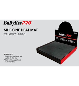 12pc Silicone Black Heat Mat Display