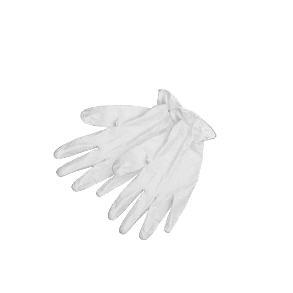 @BABYLISS WHITE Vinyl Gloves LARGE POWDER FREE