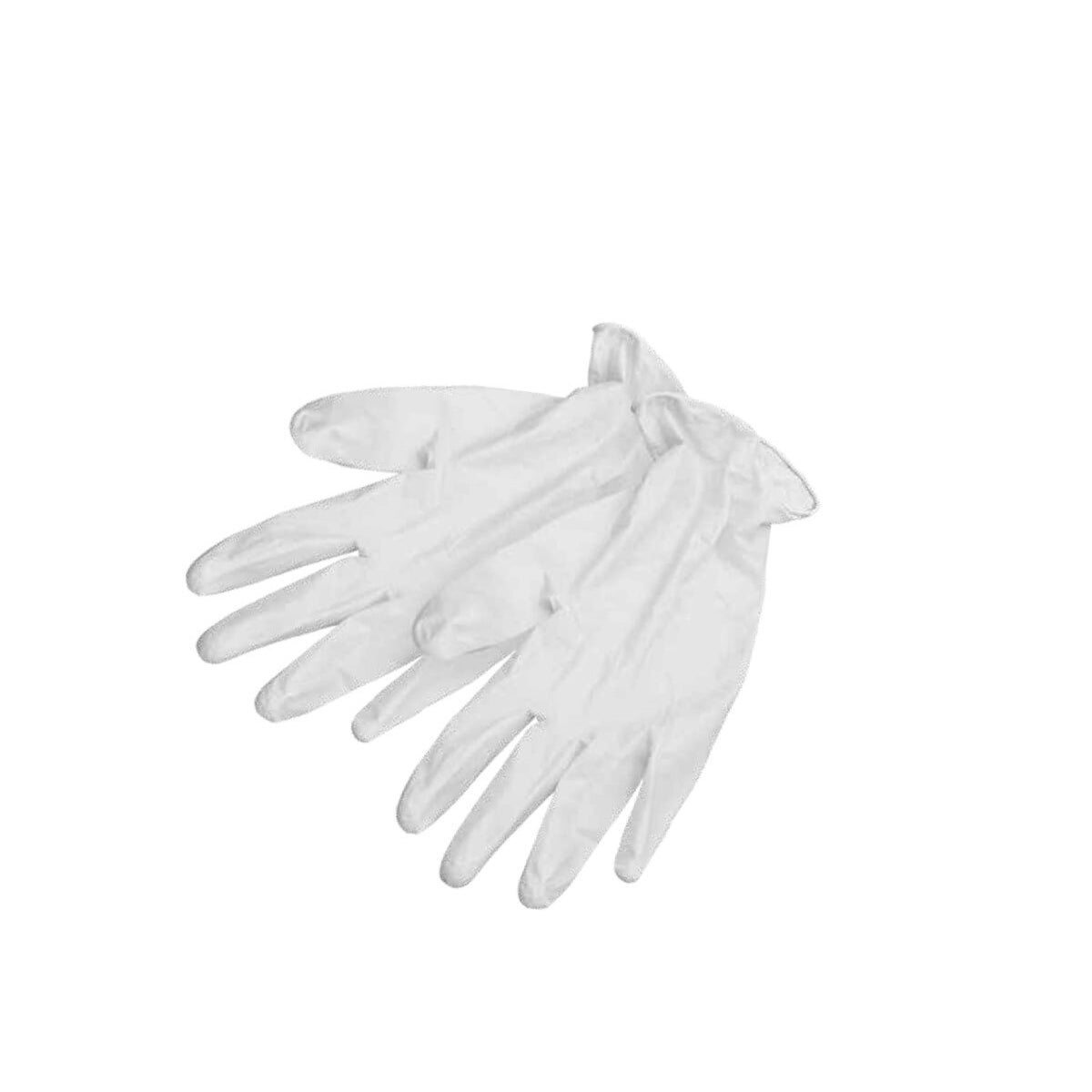 @BABYLISS WHITE Vinyl Gloves SMALL POWDER FREE