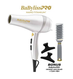 @ BABYLISS PRO Nano Titanium Hairdryer ROYALE HD2022