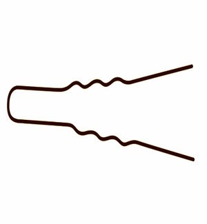 Brown Crimped Bobby Pins, 1 3/4 Inch, 1/2lb BESPIN134BRUCC