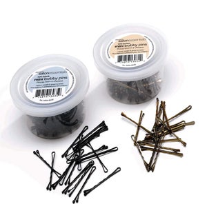 Small Brown Boby Pins(100ea)CRIMPED CNBO BESMINIBOBBRUC