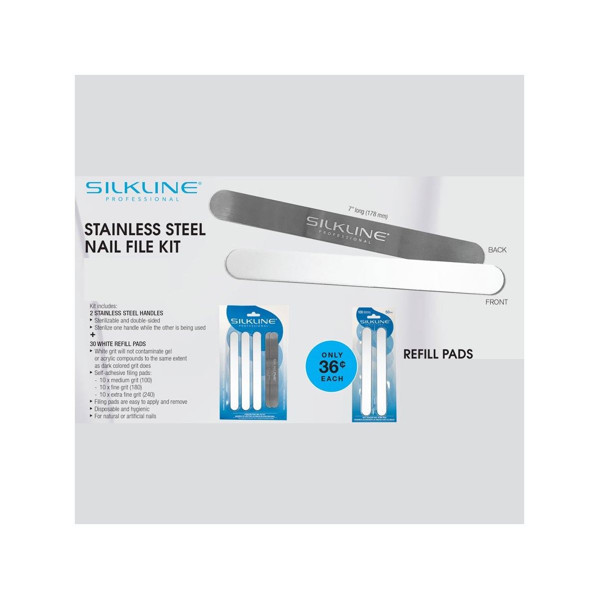 SILKLINE Stainless Steel Nail File Kit