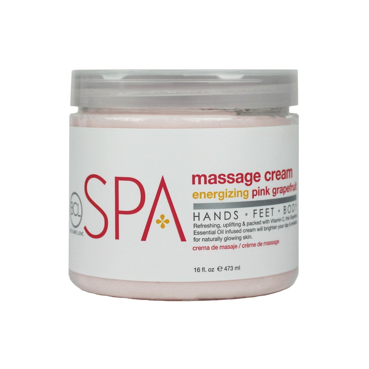 BCL SPA Pink Grapefruit Massage Cream 16oz