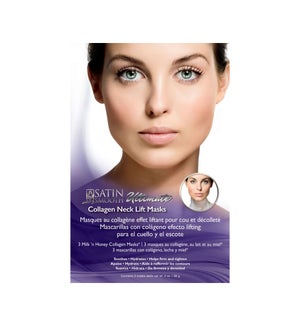 SATIN SMOOTH Collagen Neck Lift Mask 3 Mask/Box (Sold by Case)