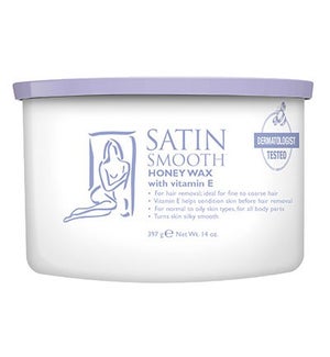 @ SATIN SMOOTH Honey Wax Enriched with Vitamin E 14oz CR12 SSW14G