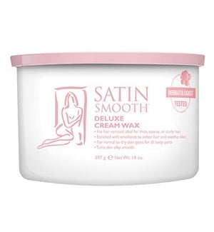 SATIN SMOOTH Deluxe Cream Wax 14oz SSW14CRG CR12