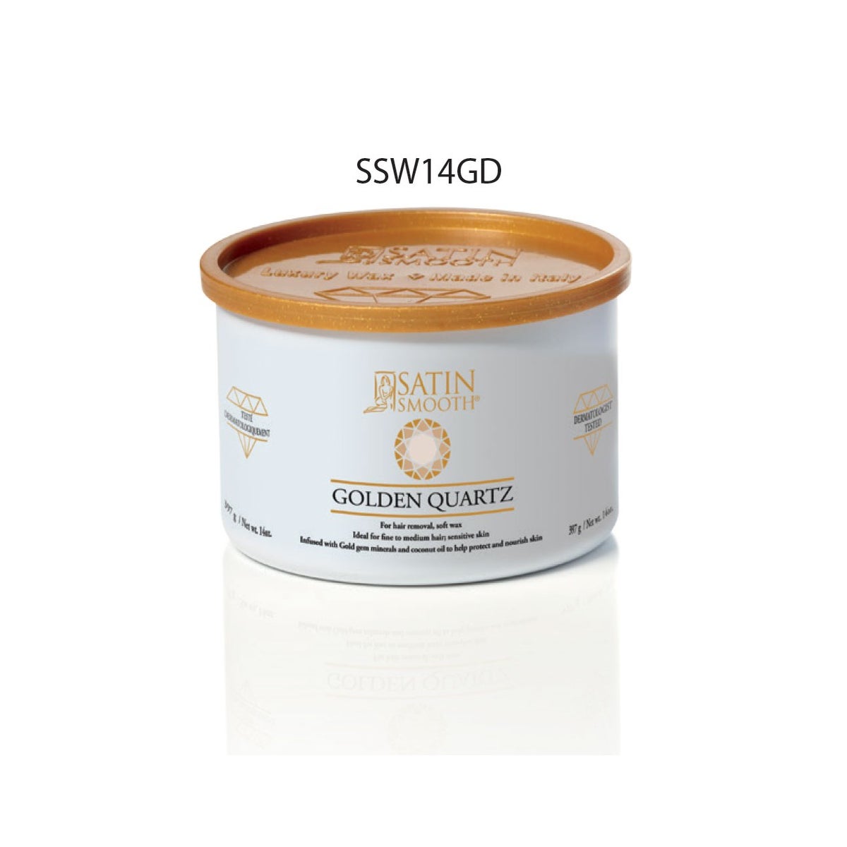 SATIN SMOOTH Golden Quartz Soft Wax 14oz CR12 814142