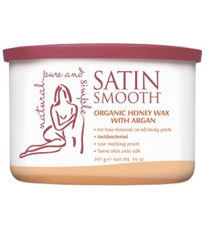 SATIN SMOOTH Organic Honey Wax W/Argan Oil CR12