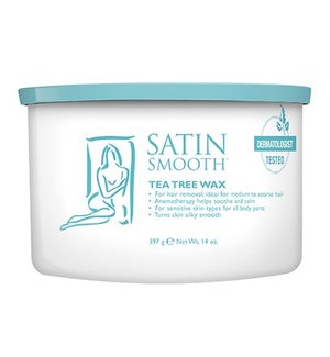 @ SATIN SMOOTH Tea Tree Cream Wax w/ Eucalyptus 14oz CR12