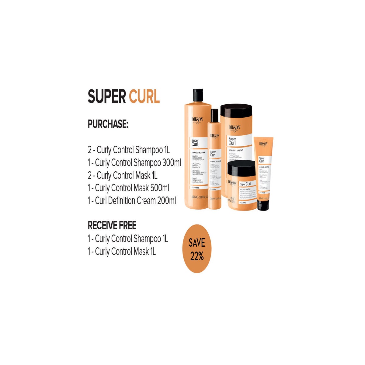 ! DIKSOPRIME SUPER CURL Control INTRODUCTORY KIT