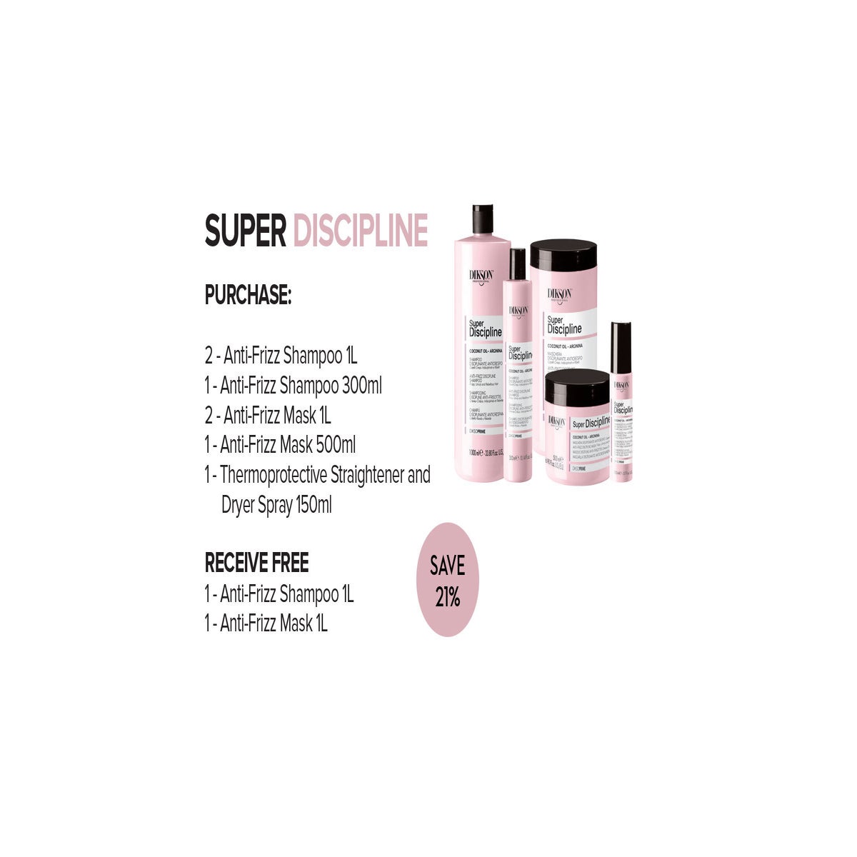 ! DIKSOPRIME SUPER DISCIPLINE Anti Frizz INTRODUCTORY KIT
