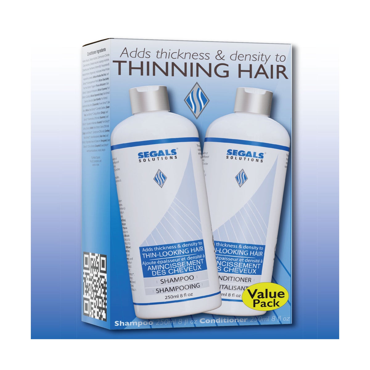 250ML SEGAL THINNING SHAMPOO AND CONDITIONER FP