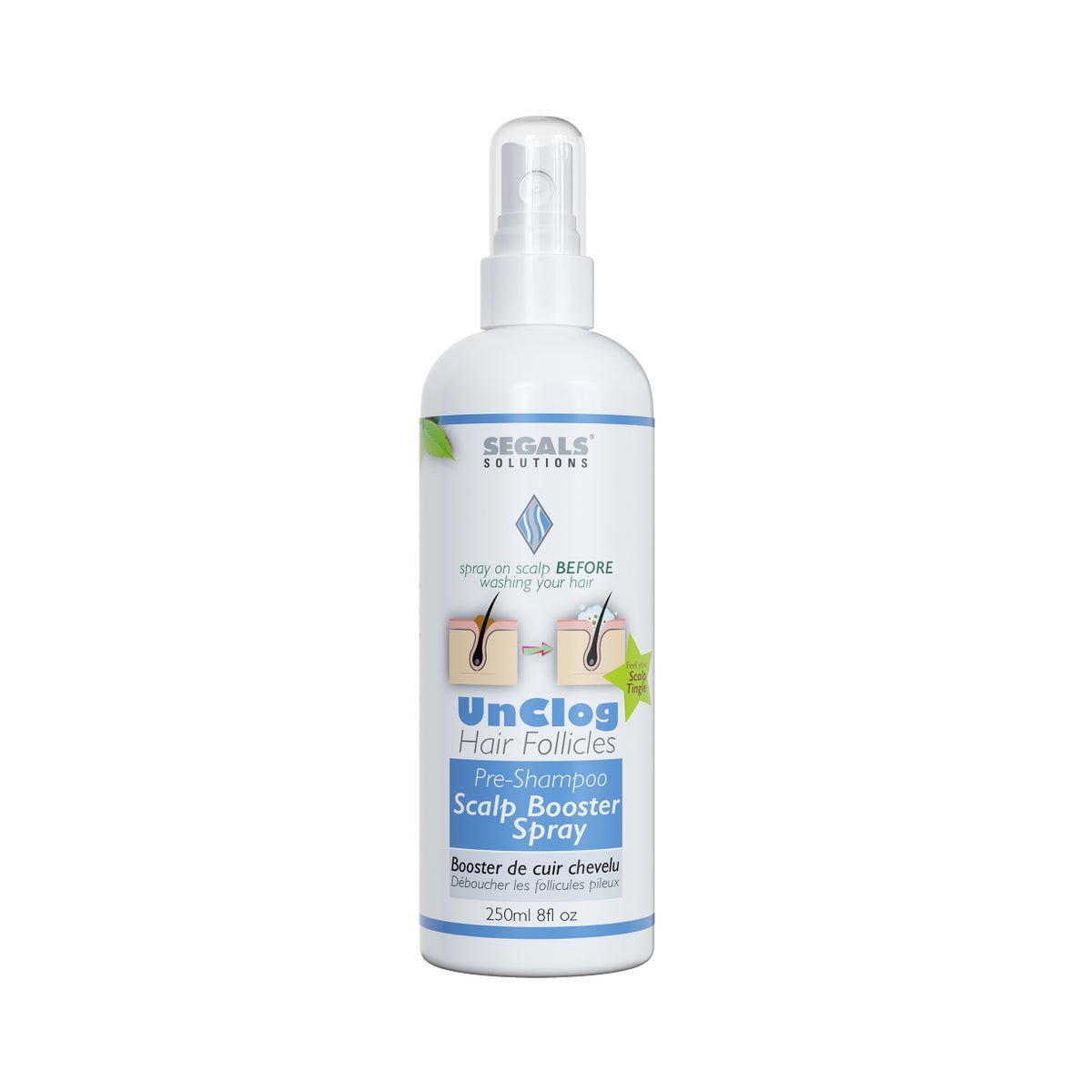 250ML SEGAL UNCLOG PRE SHAMPOO SCALP BOOSTER SPRAY 250ML