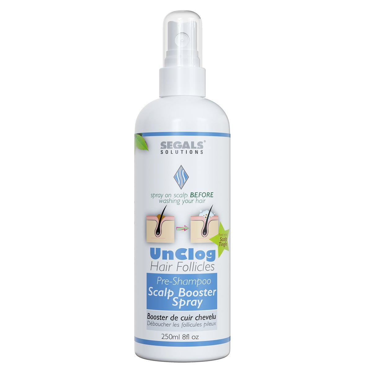 250ML SEGAL UNCLOG PRE SHAMPOO SCALP BOOSTER SPRAY 250ML
