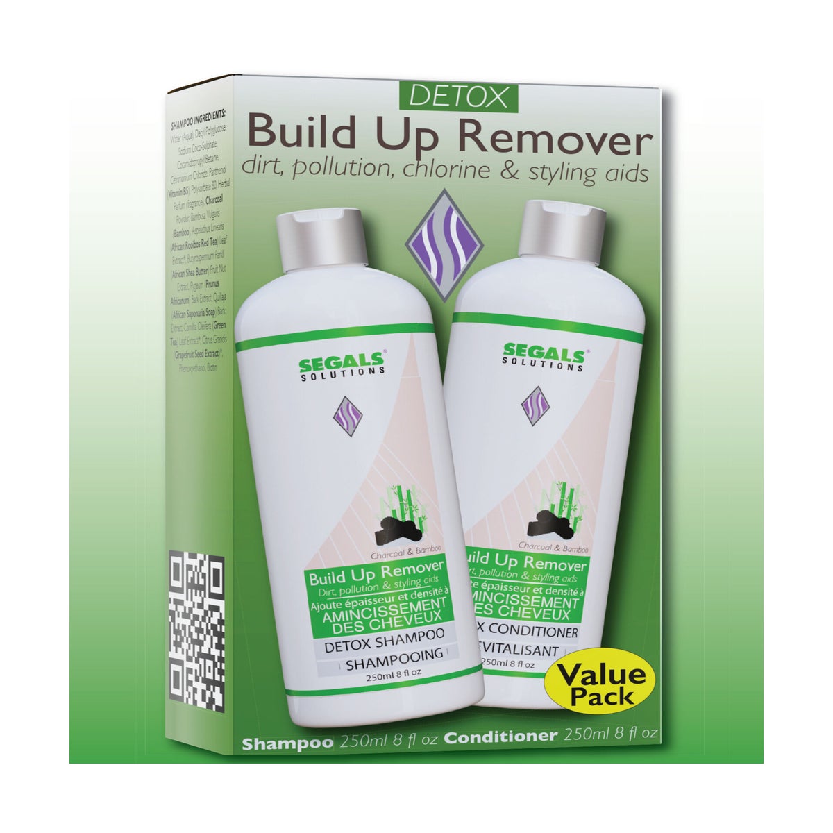 250ML DUO SEGAL DETOX SHAMPOO AND CONDITIONER