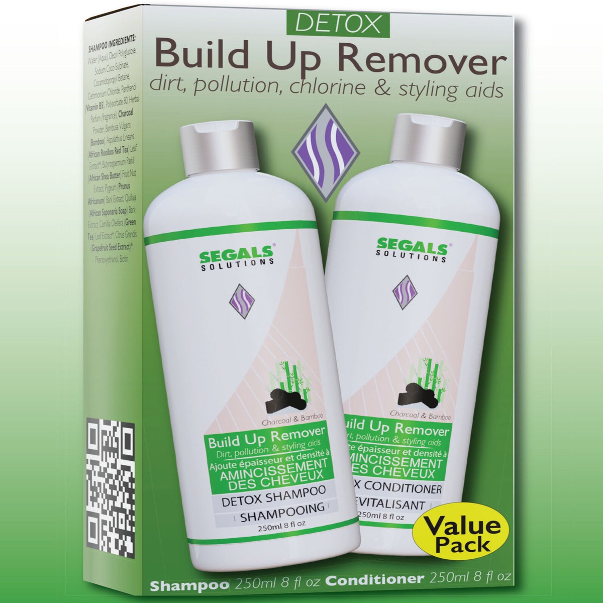 250ML DUO SEGAL DETOX SHAMPOO AND CONDITIONER