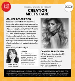 Biotop Creation meets Care NOV 3 2025 LONDON 1PM-4PM