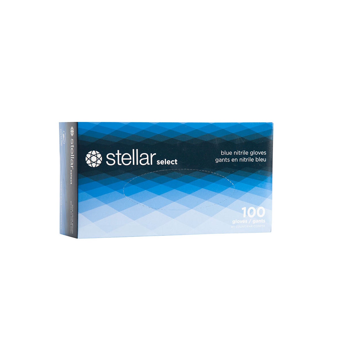 Stellar Medium Blue Nitrile Gloves 100 Gloves per Box