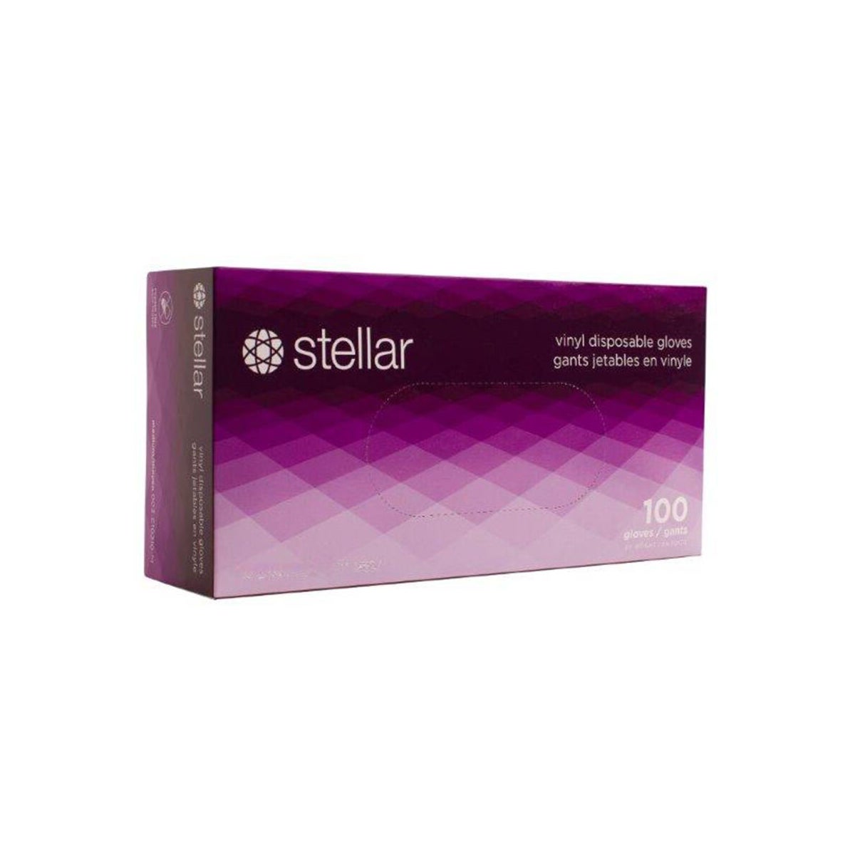 Stellar Medium Vinyl Gloves 100 Gloves per Box