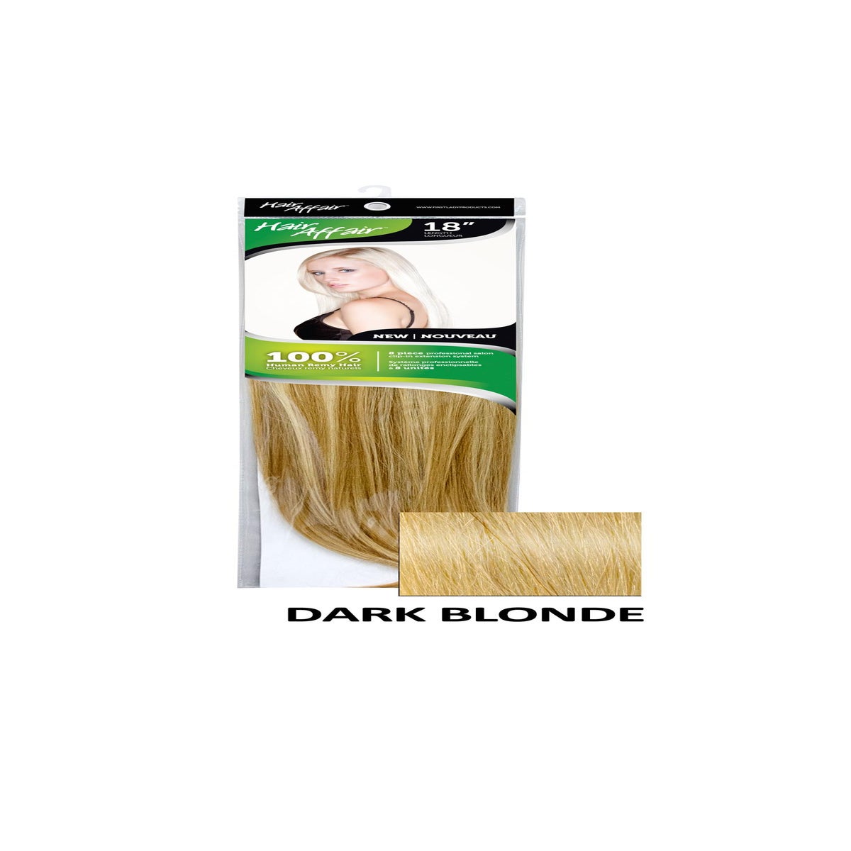HH 18in 8PC 7HH DARK BLONDE