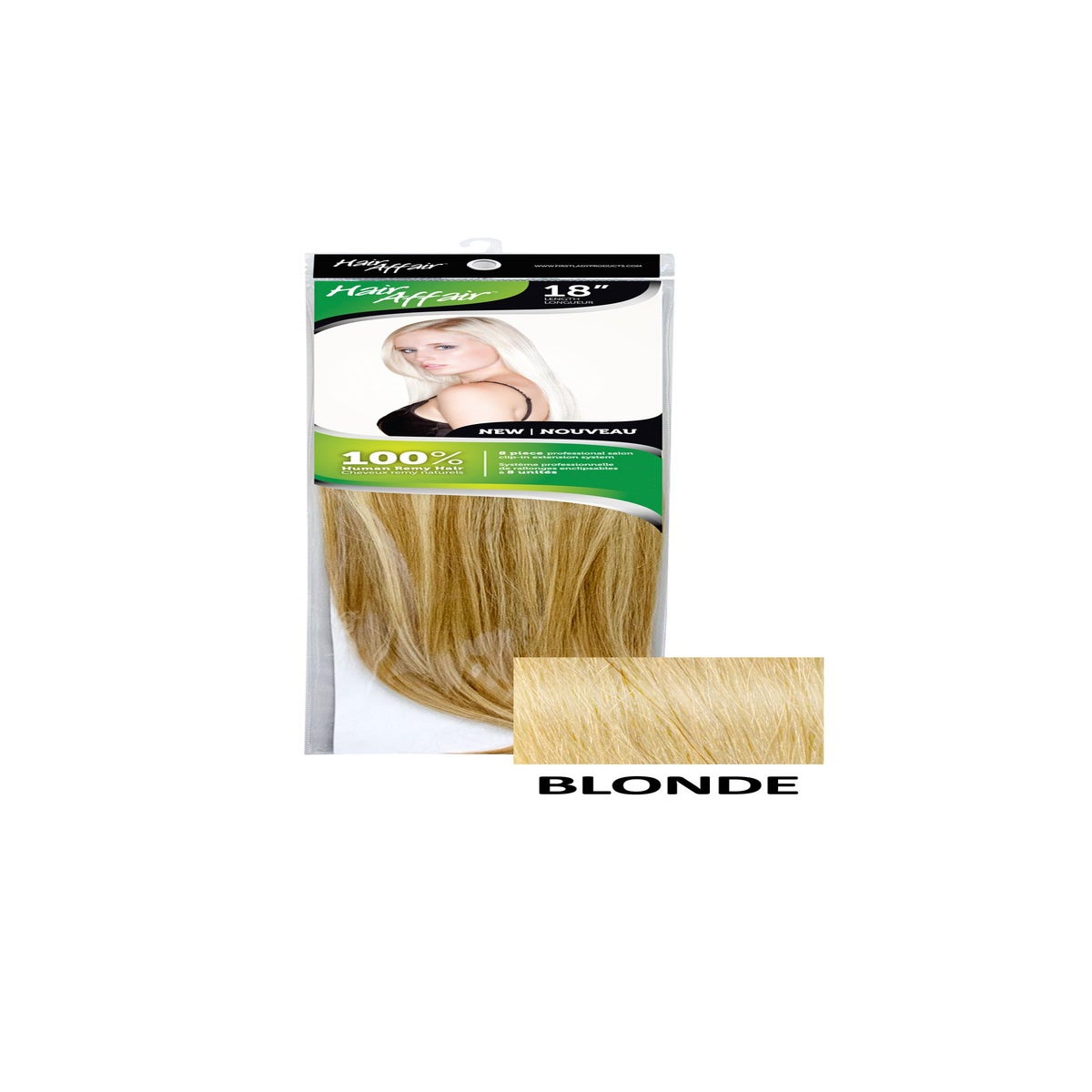 HH 18in 8PC 8HH BLONDE