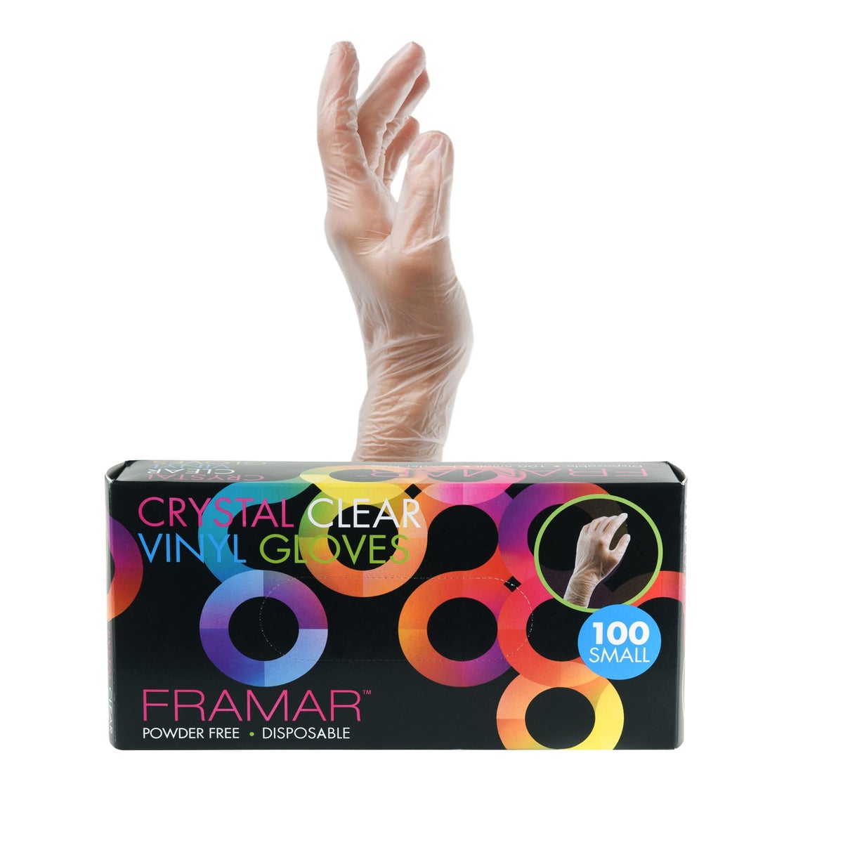 Foil It Small Vinyl Crystal Clear Gloves Powder Free Small 100 Gloves Per Box